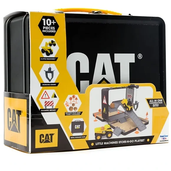 CAT Little Machines Store-N-Go Playset - Yellow and Black - Picture 1 of 5